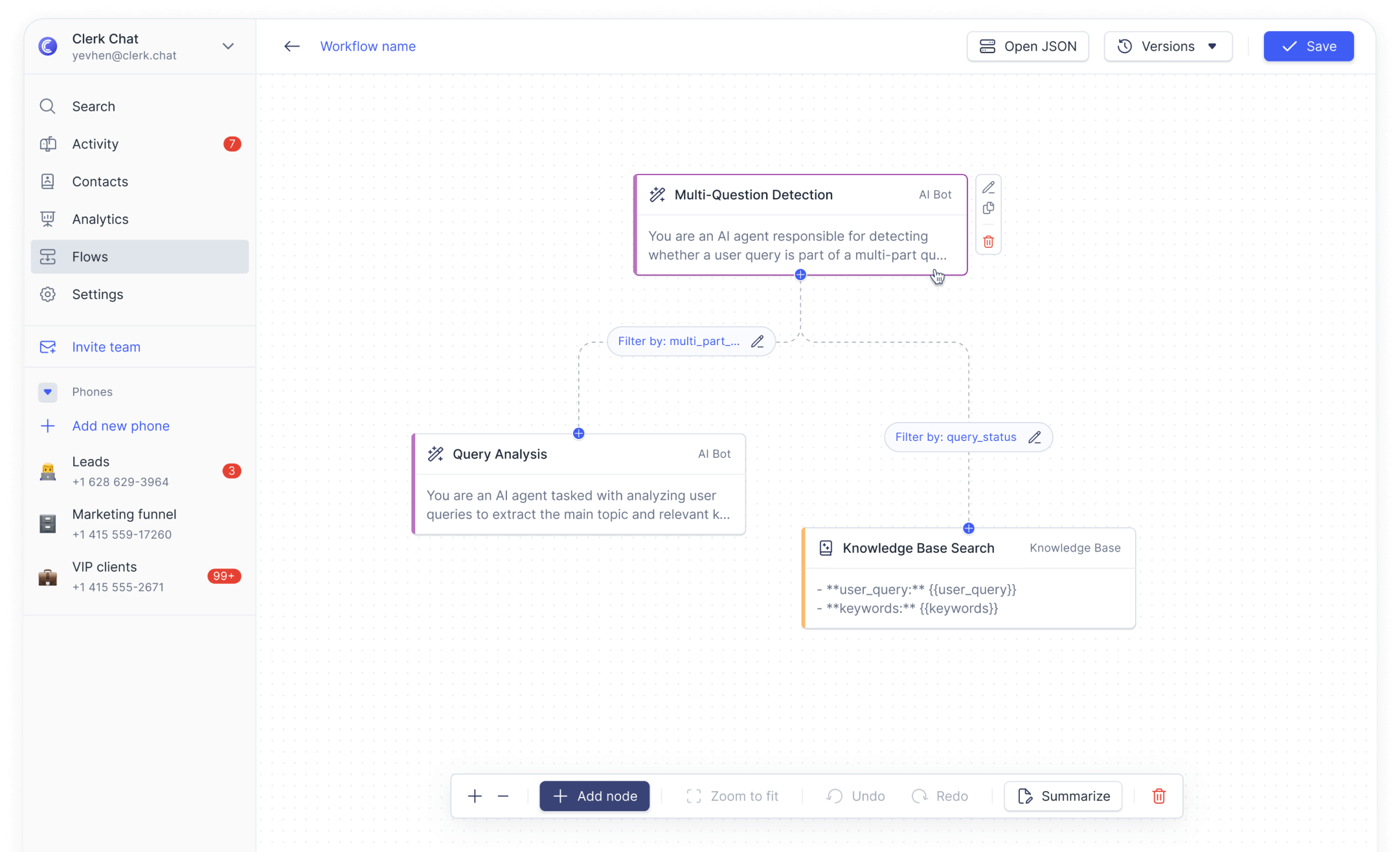 Build intelligent AI flows for customer interactions