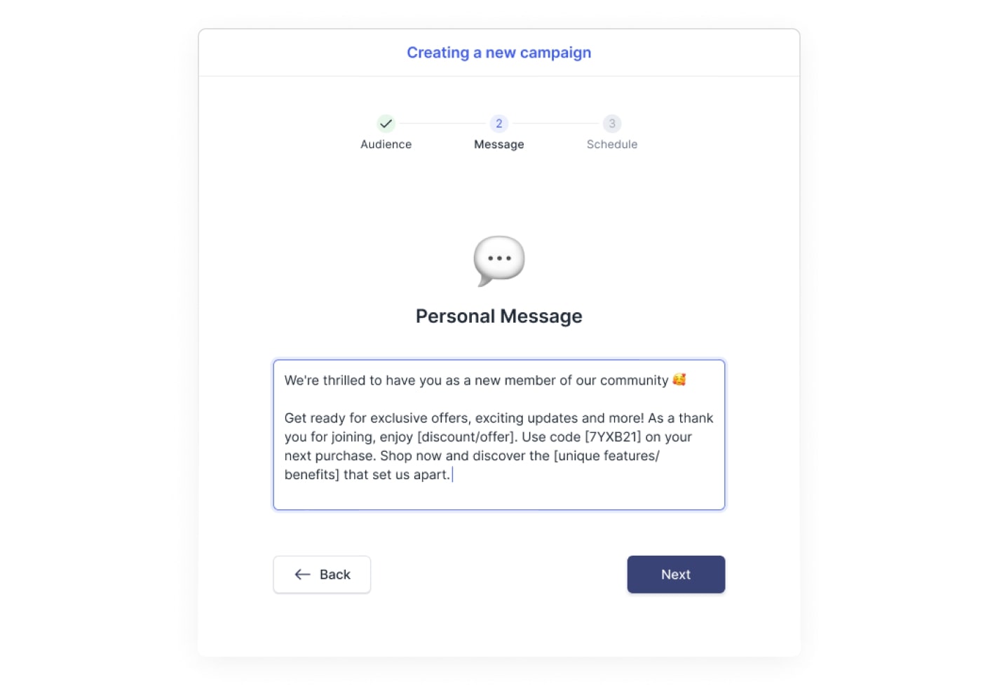 Personalized Customer Messaging