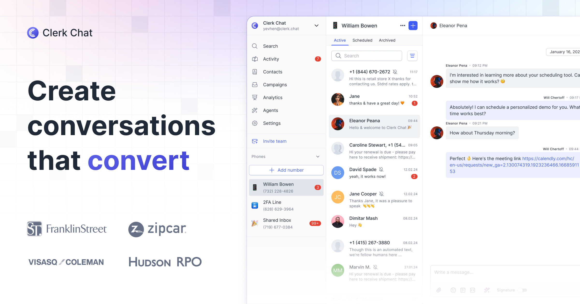 Clerk Chat - Business Messaging Platform