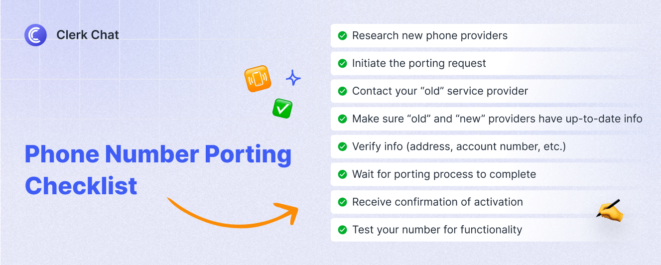 Phone Number Porting Checklist