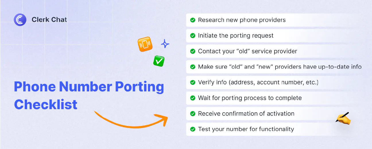 Phone Number Porting Checklist
