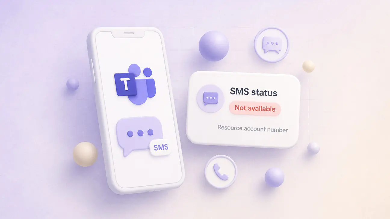 Teams sms not available inline