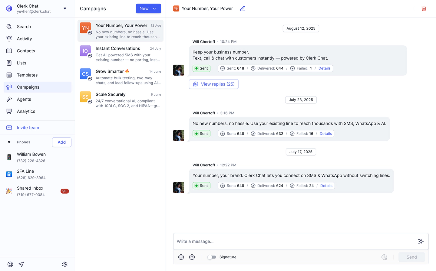 Keyword campaigns to attract prospects