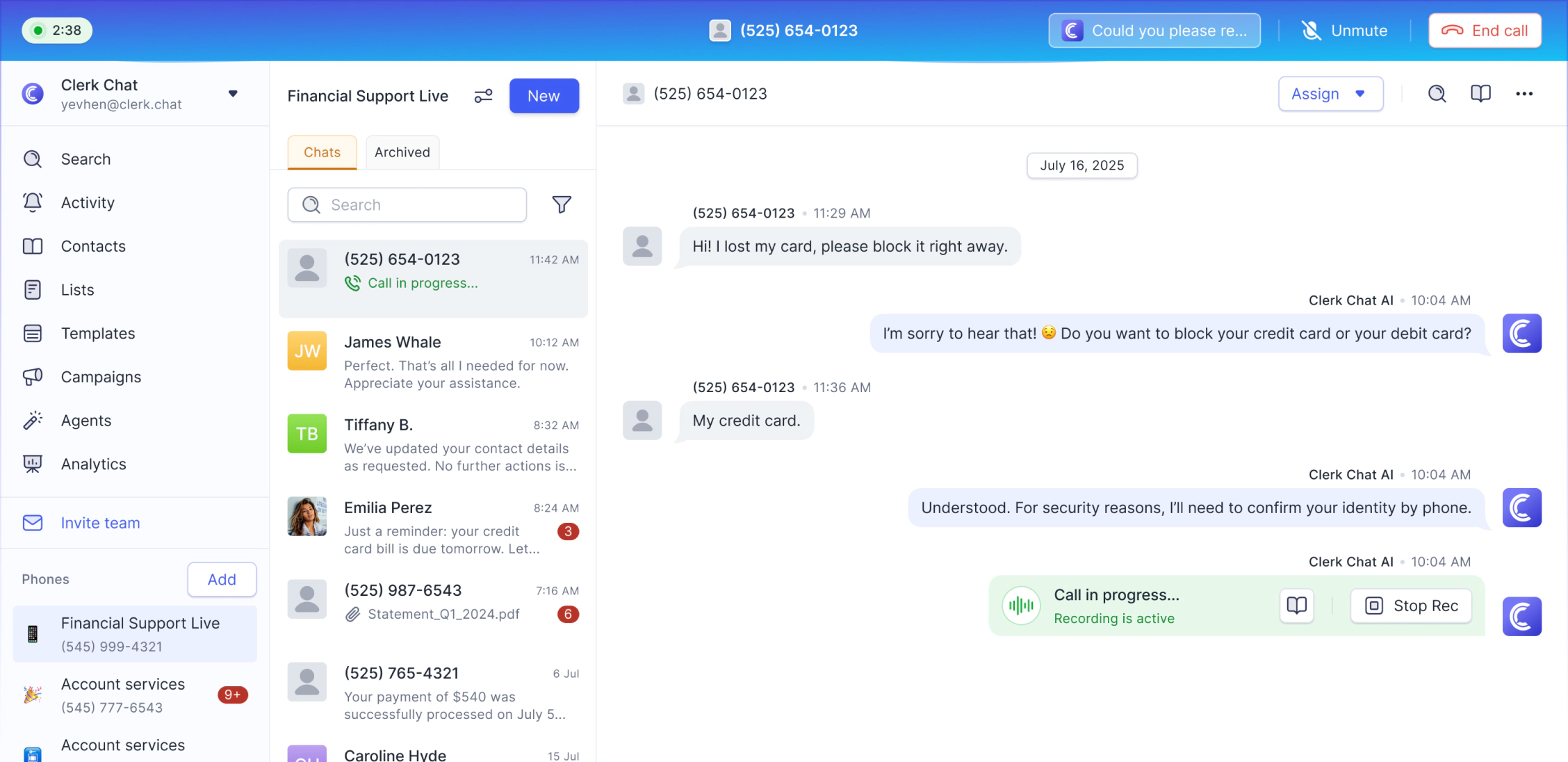 Answer every client call