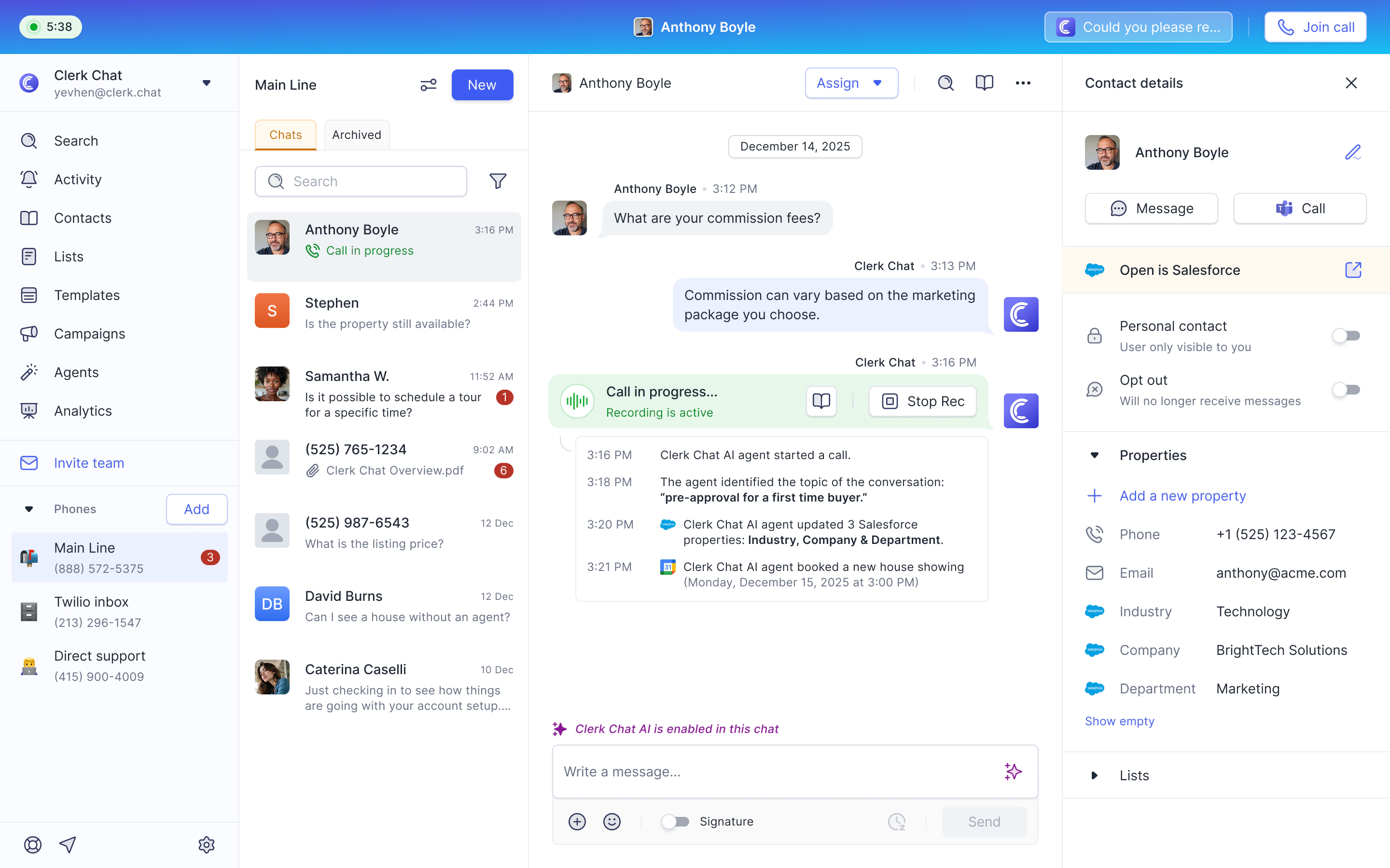 AI agents for customer conversations