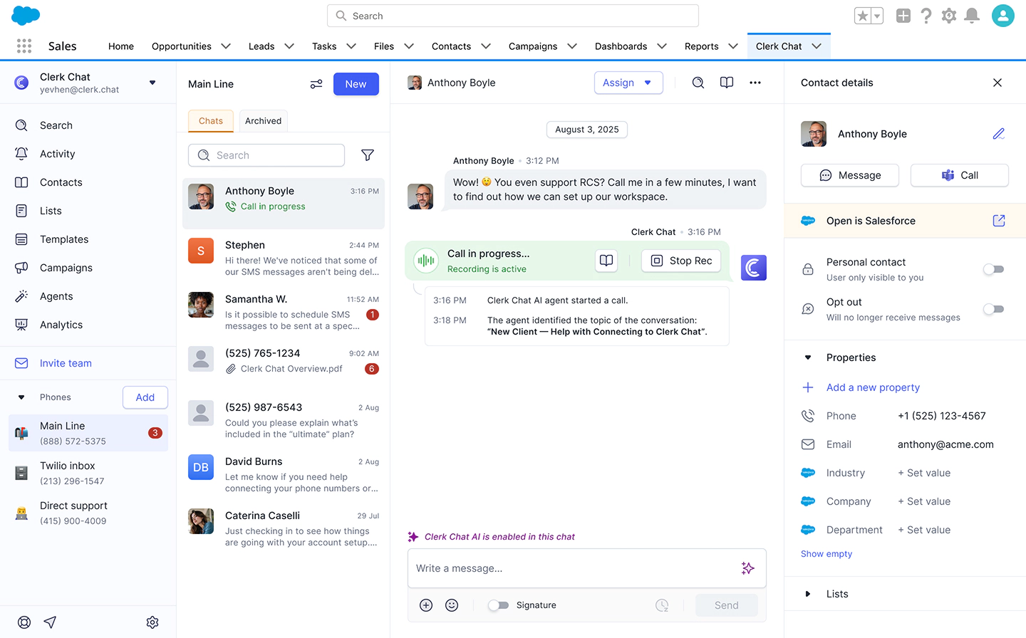 Scheduled Slack SMS Campaigns